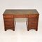 Antique Leather Top Pedestal Desk, 1820s 1