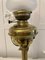 Antique Victorian Reeded Column Brass Oil Lamp, 1860s 4