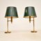 Vintage Swedish Brass Table Lamps attributed to Bergboms, 1970s, Set of 2 4