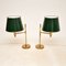Vintage Swedish Brass Table Lamps attributed to Bergboms, 1970s, Set of 2 2