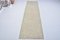 Bohemian Pale Neutral Faded Runner Rug, Image 1
