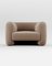 Fauteuil Jacob en Tissu Boucle Beige par Collector Studio 1