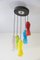 50s Chandelier Colored Glass, Image 2