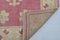 Tappeto da corridoio lungo rosa pastello fatto a mano, turco, Immagine 10