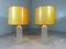 Lámparas de mesa italianas de vidrio, años 60. Juego de 2, Imagen 2