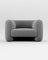 Jacob Armchair in Fabric Boucle Charcoal by Collector Studio 1