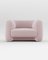 Jacob Armchair in Fabric Boucle Rose by Collector Studio 1
