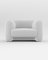 Jacob Armchair in Fabric Boucle White by Collector Studio 1