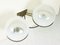 Italian Glass & Brass Model B519 Sconces from Candle, 1960s, Set of 2 2