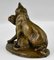 Louis Riché, Scultura di due gatti, 1900, Bronzo, Immagine 5