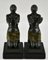 Art Deco Kneeling Nudes Bookends by Fayral for Max Le Verrier, 1930s, Set of 2 7