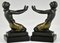 Art Deco Kneeling Nudes Bookends by Fayral for Max Le Verrier, 1930s, Set of 2 2