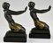 Art Deco Kneeling Nudes Bookends by Fayral for Max Le Verrier, 1930s, Set of 2 4