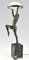 Art Deco Tänzerische Tischlampe von Max Le Verrier, 1930er 6