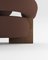 Sofá Cassete de Boucle en marrón oscuro y roble ahumado de Alter Ego para Collector, Imagen 3