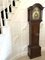 Oak Three Train Chiming Brass Face Longcase Clock from John Simpson, London, 1880s 2