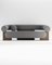 Cassete Sofa in Boucle Light Grey and Smoked Oak by Alter Ego for Collector, Image 1