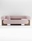 Cassete Sofa in Boucle Rose and Smoked Oak by Alter Ego for Collector 1