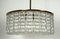 Große Deckenlampe aus Messing & Glas, 1960er 5
