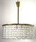 Large Brass and Glass Ceiling Lamp, 1960s 3