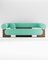 Cassete Sofa in Boucle Teal and Smoked Oak by Alter Ego for Collector 1