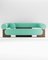 Cassete Sofa in Boucle Teal and Smoked Oak by Alter Ego for Collector, Image 1