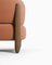Moderner Tobo Sessel aus Stoff Boucle Burnt Orange und Räuchereiche von Collector Studio 3