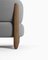 Modern Tobo Armchair in Fabric Boucle Charcoal Grey and Smoked Oak Wood by Collector Studio, Image 3