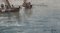 Émile Henry, De vuelta del mercado junto al mar y barcos de pesca, Acuarela sobre papel, Enmarcado, Imagen 3