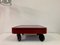Italian Red Laminate Coffee Table on Wheels, 1980s 8