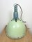 Large Industrial Soviet Green Enamel Pendant Light, 1960s 11