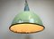 Large Industrial Soviet Green Enamel Pendant Light, 1960s 10