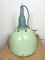 Large Industrial Soviet Green Enamel Pendant Light, 1960s 17