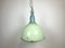 Large Industrial Soviet Green Enamel Pendant Light, 1960s, Image 1