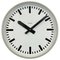 Grey Industrial Factory Wall Clock from Siemens, 1970s, Image 1