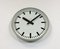 Grey Industrial Factory Wall Clock from Siemens, 1970s, Image 4
