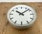 Grey Industrial Factory Wall Clock from Siemens, 1970s, Image 10