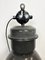 Lámpara de fábrica industrial grande de esmalte gris oscuro de Elektrosvit, años 60, Imagen 13