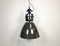 Large Dark Grey Enamel Industrial Factory Lamp from Elektrosvit, 1960s, Image 12