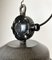 Große Industrielle Fabriklampe aus dunkelgrauer Emaille von Elektrosvit, 1960er 6
