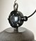 Large Dark Grey Enamel Industrial Factory Lamp from Elektrosvit, 1960s, Image 6