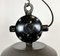 Große Industrielle Fabriklampe aus dunkelgrauer Emaille von Elektrosvit, 1960er 4
