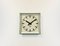 Industrial Green Square Wall Clock from Pragotron, 1970s, Image 2