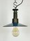 Industrial Blue Enamel Factory Pendant Lamp with Cast Aluminium Top, 1960s 6
