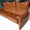 Maralunga 3-Sitzer Sofa aus Cognacfarbenem Leder von Vico Magistretti für Cassina, 1978 10
