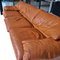 Maralunga 3-Seater Sofa in Cognac Leather by Vico Magistretti for Cassina, 1978 12