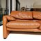 Maralunga 3-Sitzer Sofa aus Cognacfarbenem Leder von Vico Magistretti für Cassina, 1978 2