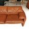 Maralunga 3-Sitzer Sofa aus Cognacfarbenem Leder von Vico Magistretti für Cassina, 1978 7