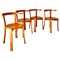 Wooden Chairs, Italy, 1970s, Set of 4 2