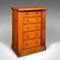 Antique English Wellington Oak Chest of Drawers 1